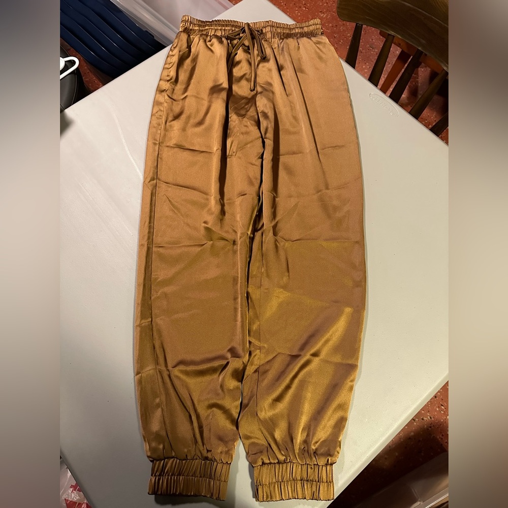 Kittenish Abigail Satin Joggers